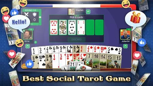 Изображение игры: VIP Tarot - Free French Tarot Online Card Game
