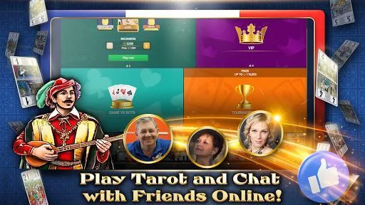 Изображение игры: VIP Tarot - Free French Tarot Online Card Game