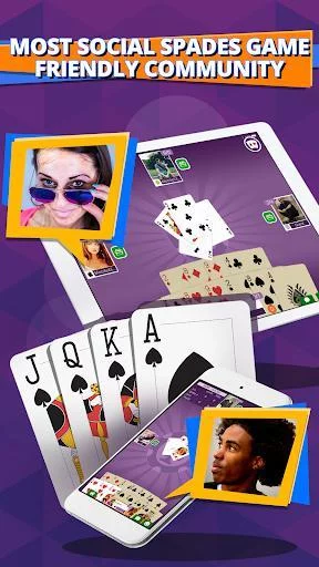 Изображение игры: Spades - Free Spades online plus real multiplayer