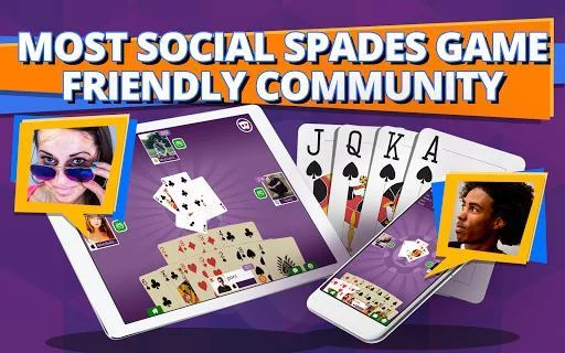 Изображение игры: Spades - Free Spades online plus real multiplayer