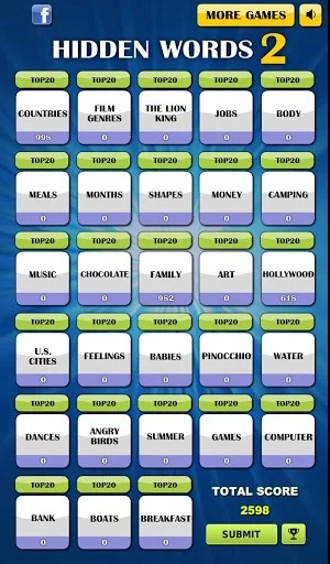 Изображение игры: Hidden Words 2 - Free Puzzle