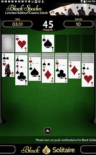 Изображение игры: The Black Solitaire Game