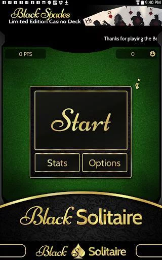 Изображение игры: The Black Solitaire Game