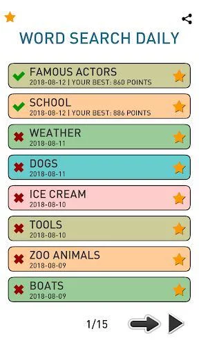 Изображение игры: Word Search Daily - Free