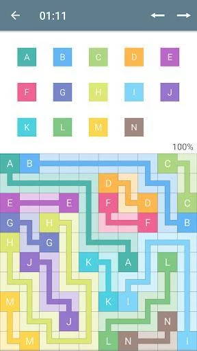 Изображение игры: Color Pipes (Numberlink)