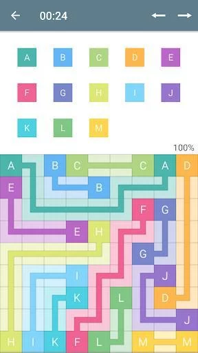 Изображение игры: Color Pipes (Numberlink)
