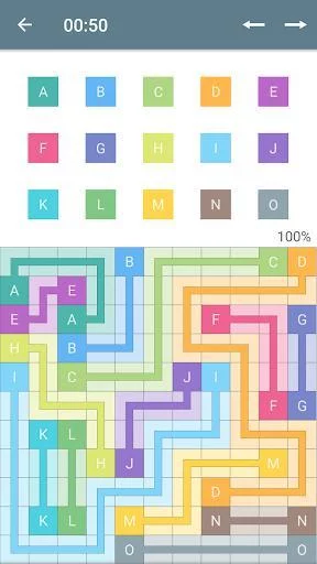 Изображение игры: Color Pipes (Numberlink)