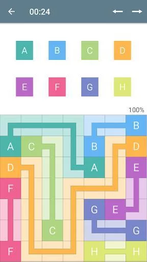 Изображение игры: Color Pipes (Numberlink)