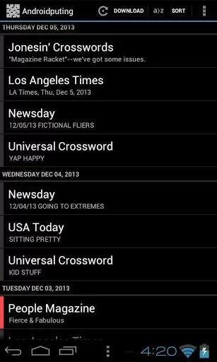 Изображение игры: Daily Newspaper Crossword Puzzles