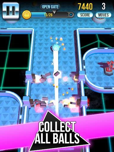 Изображение игры: Retro Shot Pinball Puzzle Game
