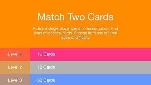 Изображение игры: Match Two Cards - Brain Test