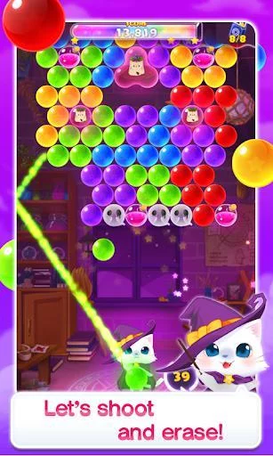 Изображение игры: Bubble Kitten Cute cat shooter