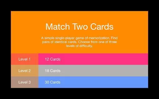 Изображение игры: Match Two Cards - Brain Test