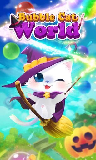 Изображение игры: Bubble Cat Worlds Cute Pop Shooter