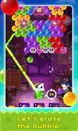 Изображение игры: Bubble Cat Worlds Cute Pop Shooter