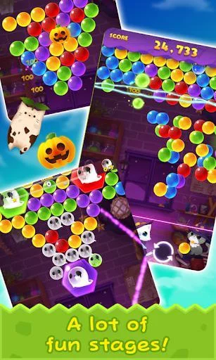 Изображение игры: Bubble Cat Worlds Cute Pop Shooter