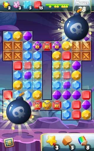 Изображение игры: Diamonds and Jewels Crush