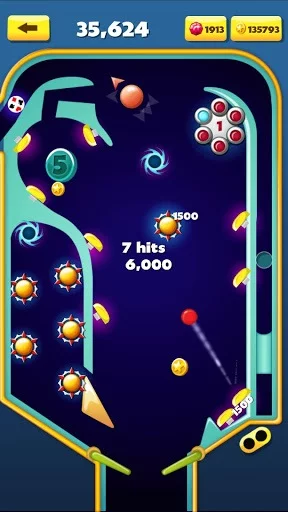 Изображение игры: Pinball Machines - Free Arcade Game