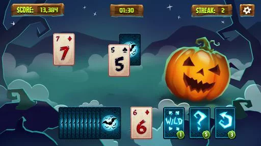 Изображение игры: Spooky Solitaire - Halloween Tripeaks