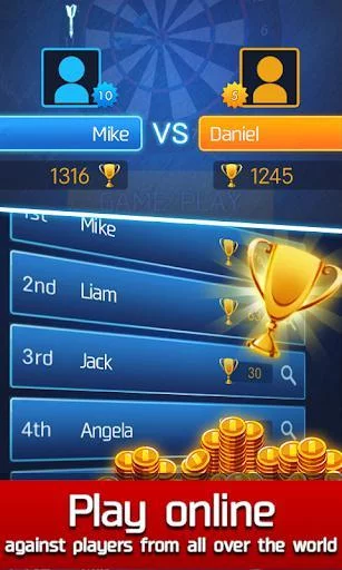 Изображение игры: Darts Master - online dart games