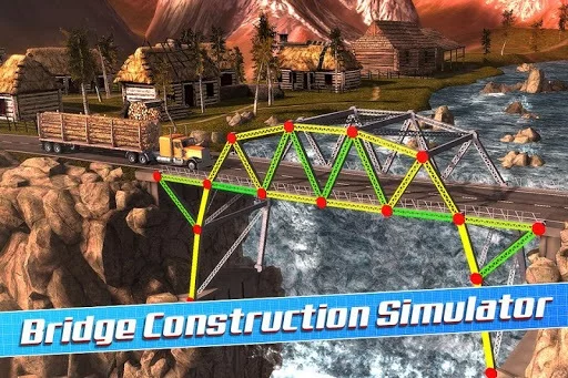 Изображение игры: Bridge Construction Simulator