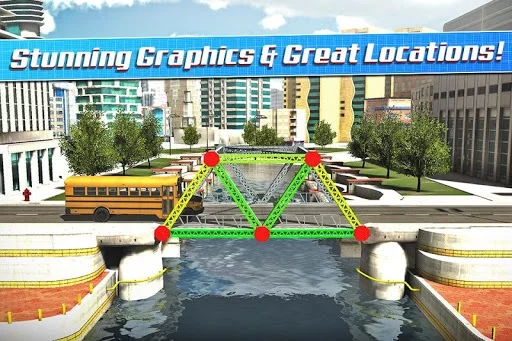 Изображение игры: Bridge Construction Simulator