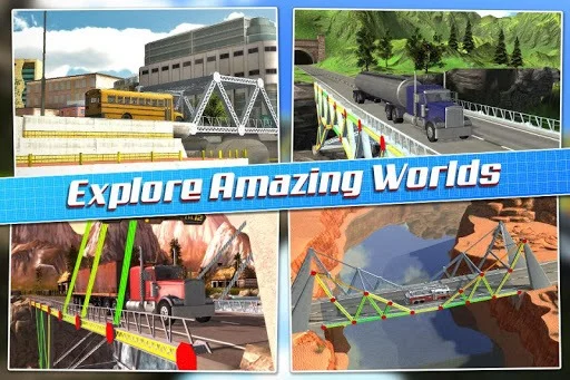 Изображение игры: Bridge Construction Simulator