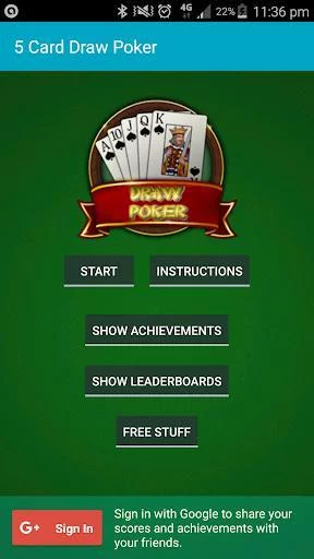 Изображение игры: Five Card Draw Poker - Free