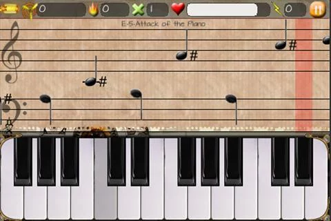 Изображение игры: Attack of the piano