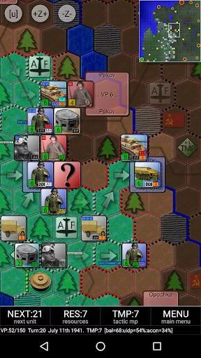 Изображение игры: Panzers to Leningrad 1941 (free)
