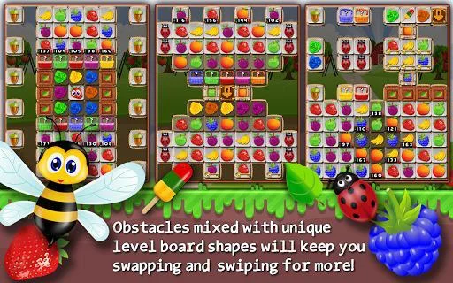 Изображение игры: Fruit Drops 3 - Match 3 puzzle