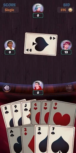 Изображение игры: Hearts Offline