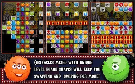 Изображение игры: Halloween Drops 3 - Match three puzzle