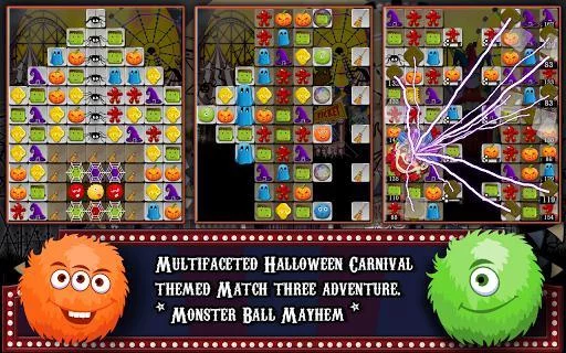 Изображение игры: Halloween Drops 3 - Match three puzzle
