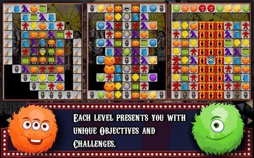 Изображение игры: Halloween Drops 3 - Match three puzzle