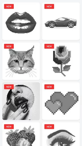 Изображение игры: Draw.ly - Color by Number Pixel Art Coloring
