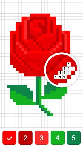Изображение игры: Draw.ly - Color by Number Pixel Art Coloring