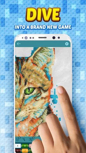 Изображение игры: Cross Stitch - Color by Letters Pixel Art Game