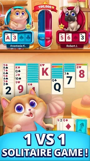 Изображение игры: Solitaire Pets - Online Arena - Free Card Game