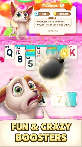 Изображение игры: Solitaire Pets Adventure - Classic Card Game