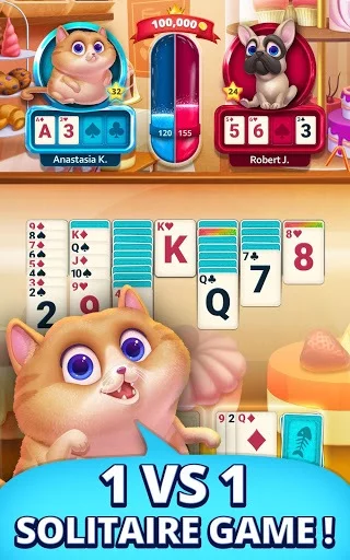 Изображение игры: Solitaire Pets - Online Arena - Free Card Game