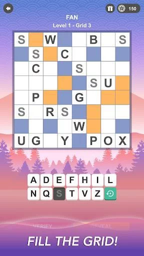Изображение игры: Word Crossing ∙ Crossword Puzzle
