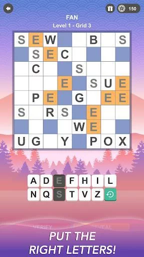 Изображение игры: Word Crossing ∙ Crossword Puzzle