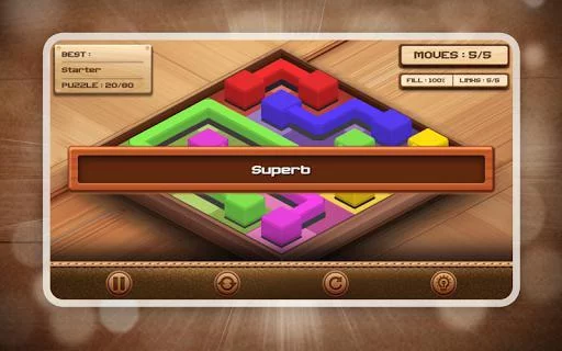 Изображение игры: Link the Block: Connect Color Blocks with Line