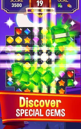 Изображение игры: Mystic Gems: Magic Jewels Match3