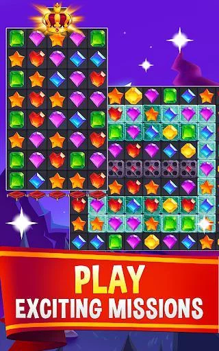 Изображение игры: Mystic Gems: Magic Jewels Match3