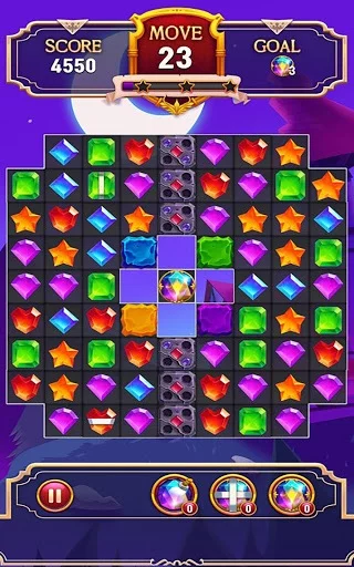 Изображение игры: Mystic Gems: Magic Jewels Match3