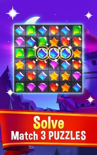 Изображение игры: Mystic Gems: Magic Jewels Match3