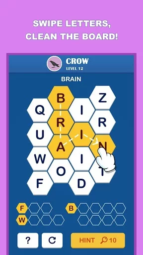 Изображение игры: Wordful Hexa-Block Word Search