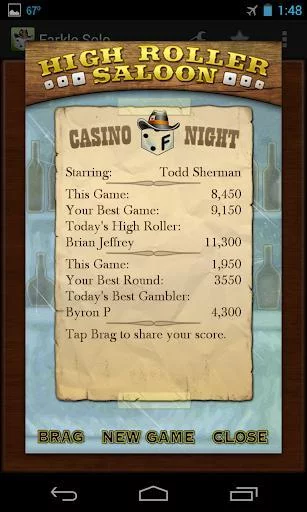 Изображение игры: Farkle Solo Solitaire - Free
